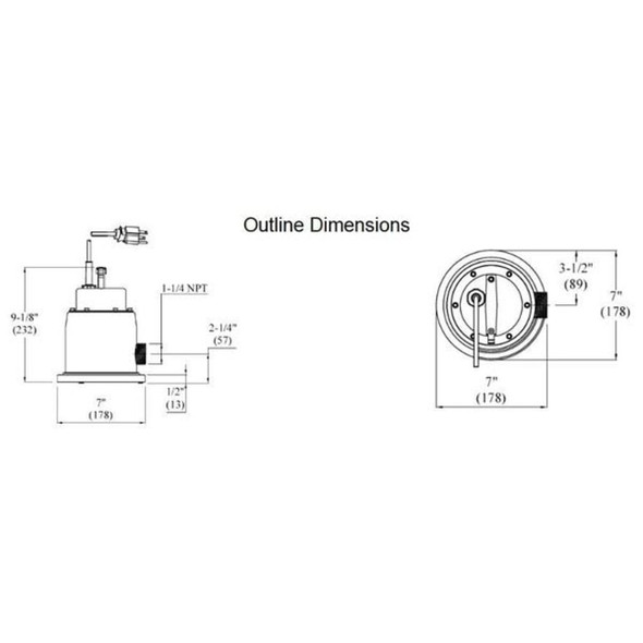 Dayton Plug-InUtilityPump,15ft,9in H,115VAC 3YU64