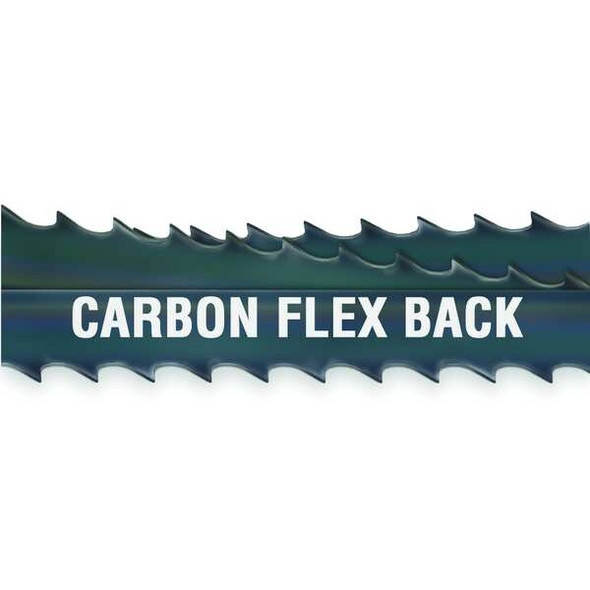 Band Saw Blade, 13 ft. 1/2 in L, 3/8" W, 6 TPI, Carbon Steel, 0.025" Thick