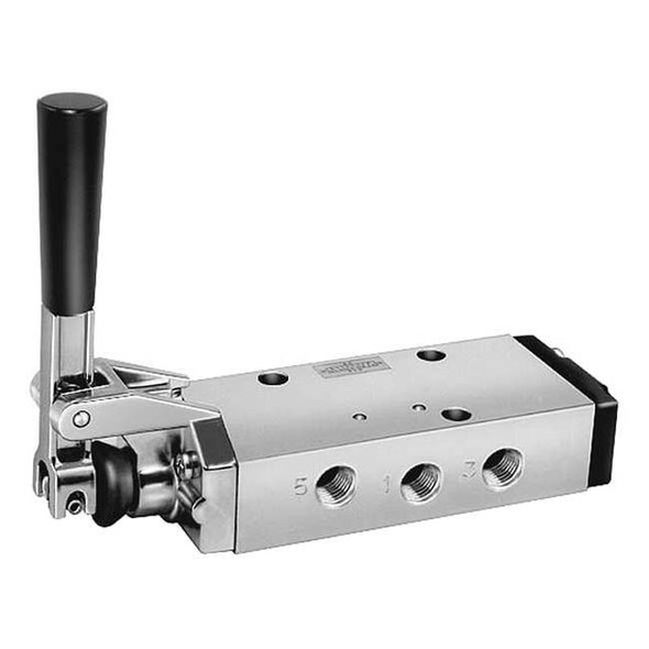 Parker Manual Air Control Valve,4-Way,3/8In NPT 422CR023W