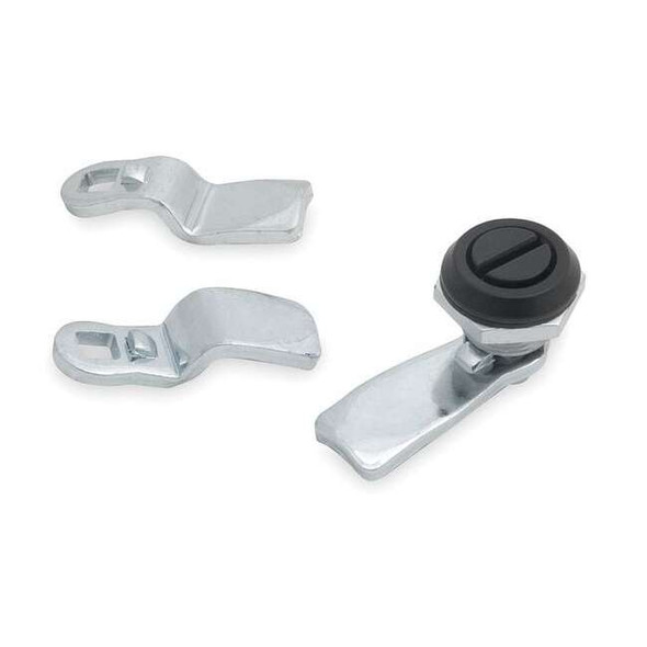 Cam Latch, Nonlocking, Black Powder Coated, Catch/Latch Length: 21/32"