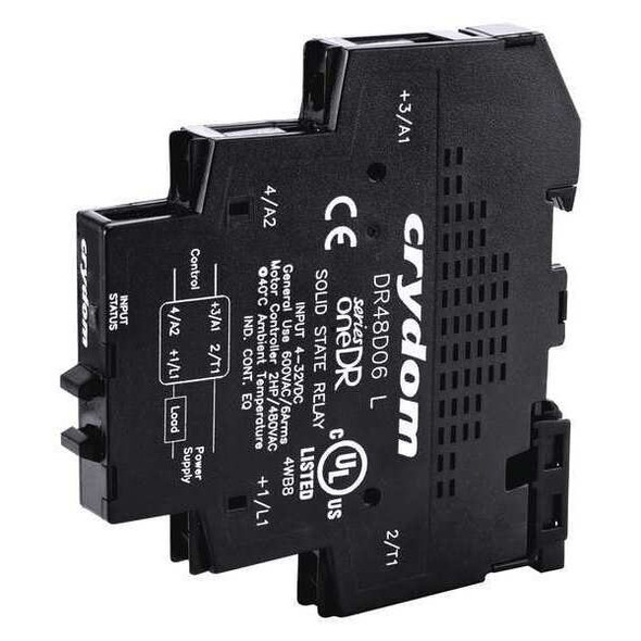 Crydom Solid State Relay, 3 Phase, Screw Clamp, DIN Rail, SCR DR24D06
