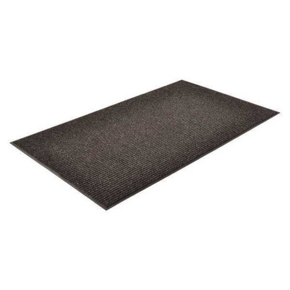 Entrance Mat, Polypropylene, 3-8 in Thick, Charcoal, 4 ft W x 20 ft L  117S0420CH
