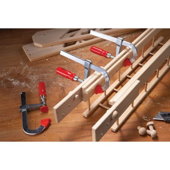 Bessey 4 in Bar Clamp, Wood Handle and 2 in Throat Depth LMU2.004
