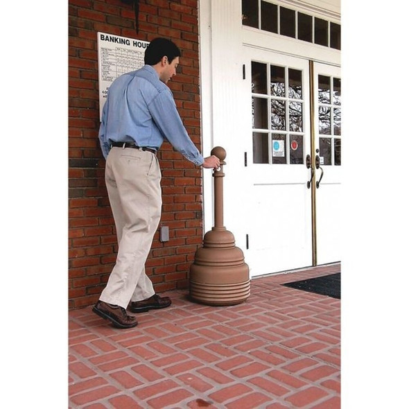 Eagle Mfg Cigarette Receptacle, Tan, 4 gal 1208BEIGE