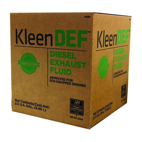 Peak Diesel Exhaust Fluid, Kleen DEF,  2.5 gal,  Box,  API/ISO-22241-1 KLF002-GR