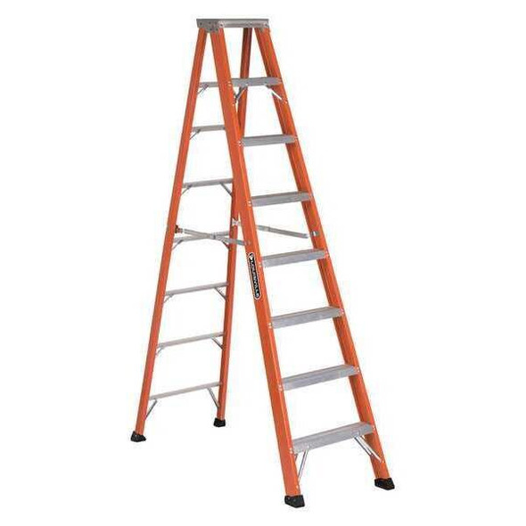 Louisville 8 ft Fiberglass Stepladder, 375 lb Capacity FS1308HD
