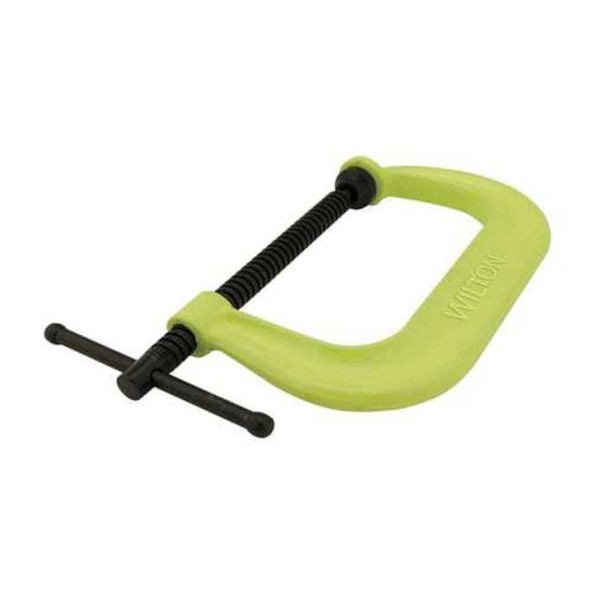 Wilton C-Clamp, 4-1/4", Steel, Reg. Duty, 6200 lb., Anvil Shape: V-Grooved 404SF