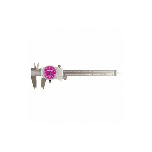 Mitutoyo Dial Caliper,6 In,Purple,0.100/Rev 505-742-52J