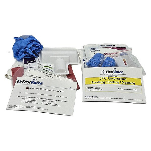 First Voice Basic Wall-Mounted Bloodborne Pathogen BBP Kit BP006