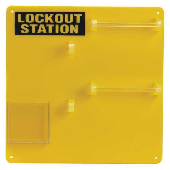 Brady Lockout Board,Unfilled,Polycarbonate 50990