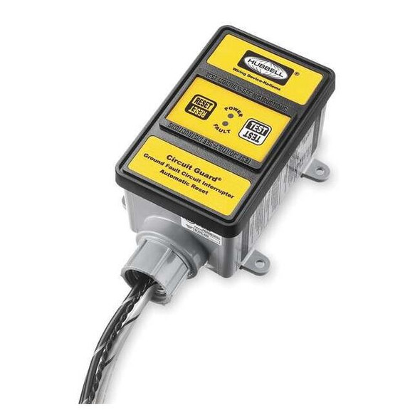 Hubbell Wiring Device-Kellems GFCI,Hard Wired,240V,30A,Yellow GFHW23105