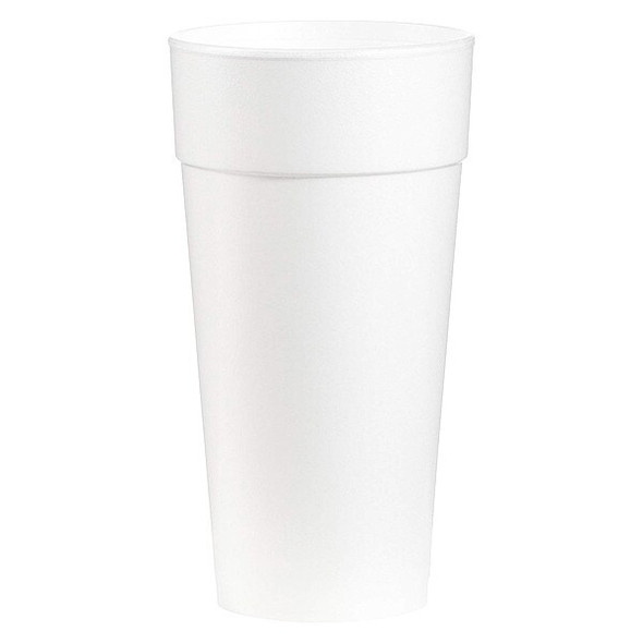 Dart Disposable Hot Cup,24 oz,White,PK500 24J16 Dart Disposable Hot Cup,24 oz,White,PK500 24J16