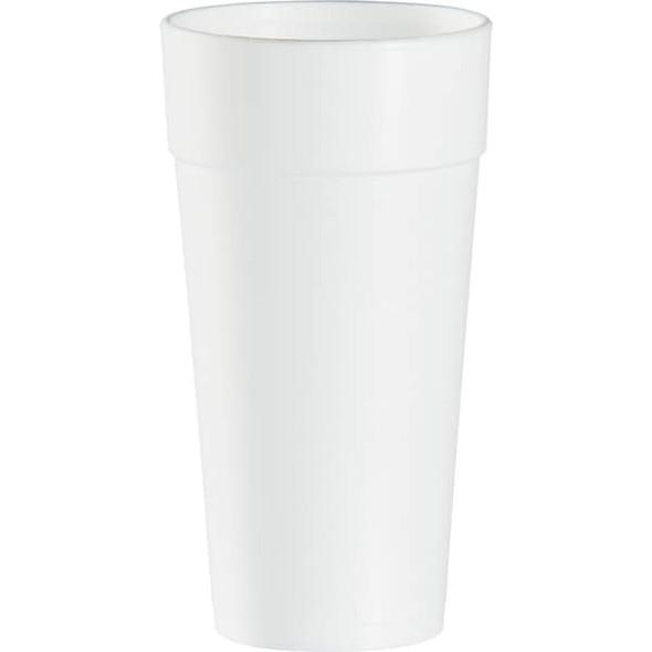 Dart Disposable Hot Cup,24 oz,White,PK500 24J16 Dart Disposable Hot Cup,24 oz,White,PK500 24J16