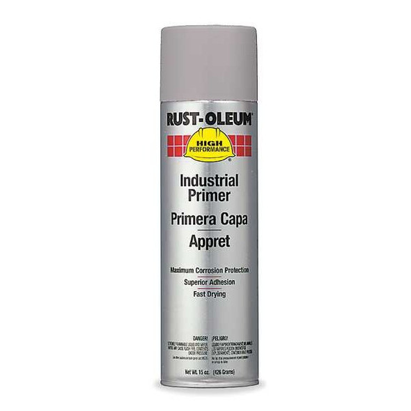 Rust-Oleum Rust Preventative Spray Primer . Gray, 15 oz, Aerosol Can V2182838
