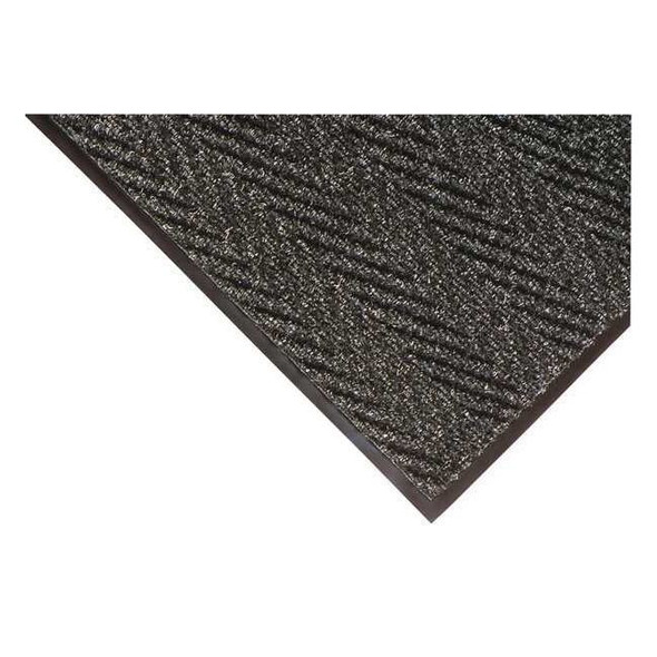 Entrance Mat, Polypropylene, 3/8 in Thick, Charcoal, 4 ft W x 6 ft L