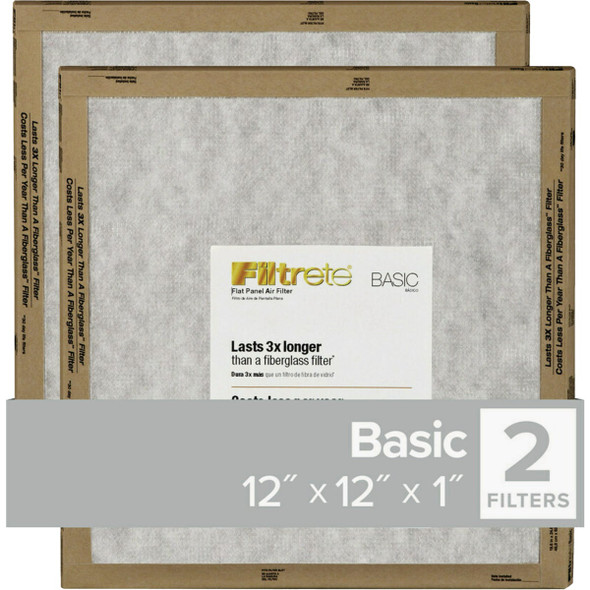 Filtrete 12x12x1 Basic Filter FPL10-2PK-24 Pack of 24