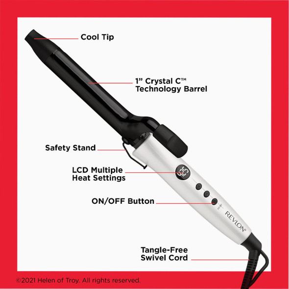Revlon Dual Voltage 1 In. Curling Iron
