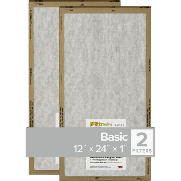 Filtrete 12x24x1 Basic Filter FPL20-2PK-24 Pack of 24