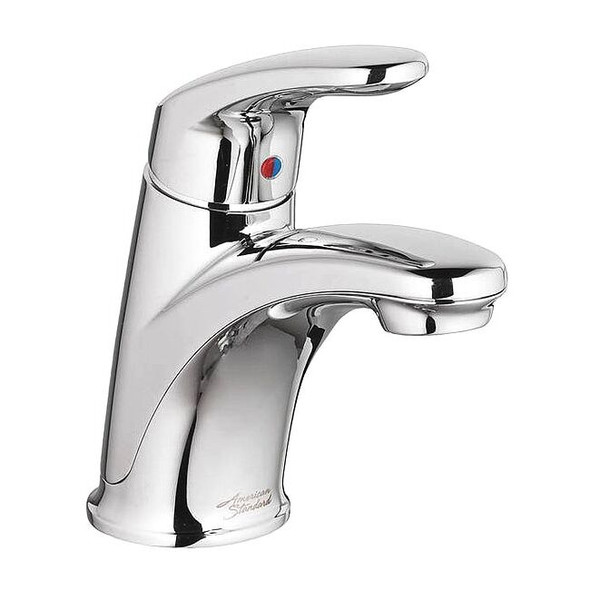 Manual Mid Arc Bathroom Faucet, Single Hole Mount, Chrome 1 Hole