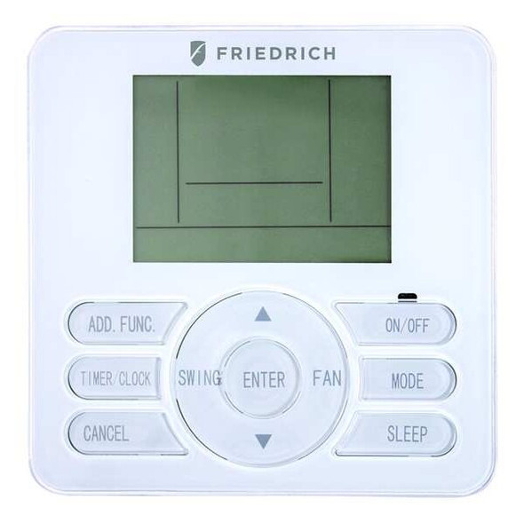 Friedrich Wall Controller, Wall Mount, Battery, 115VAC FPWC1