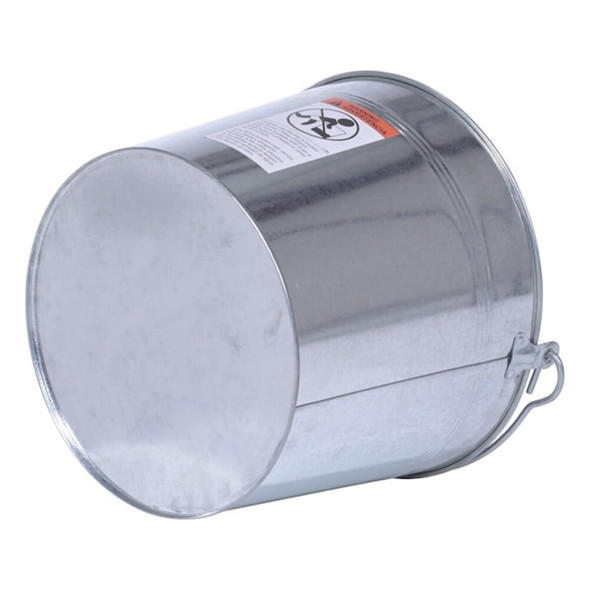 Manufacturer Varies 5 gal Round Tapered Bucket, Silver, Steel BKT-GAL-500