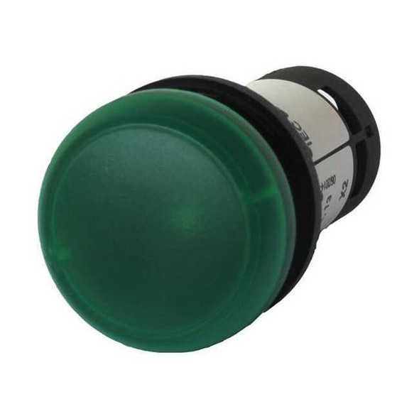 Eaton Raised Indicator Light,Green,24VAC/DC C22-L-G-24
