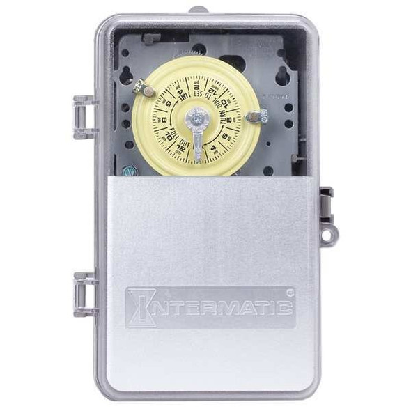 Intermatic Electromechanical Timer,24-Hour,DPST T104PCD82