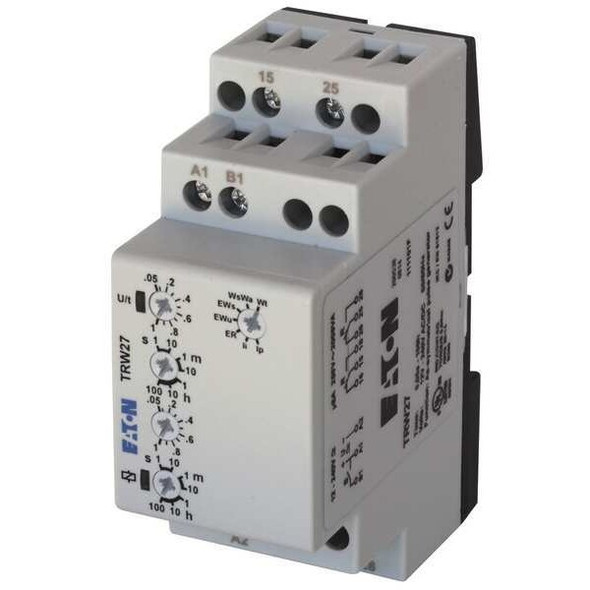 Multifunction Time Delay Relay, Square, 4 Functions 12 to 240V AC/DC, DPDT