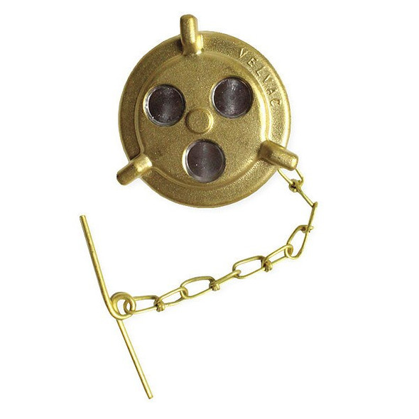 Velvac Fuel Cap,Vented,Nonlock,11-1/2 In Thread 600007