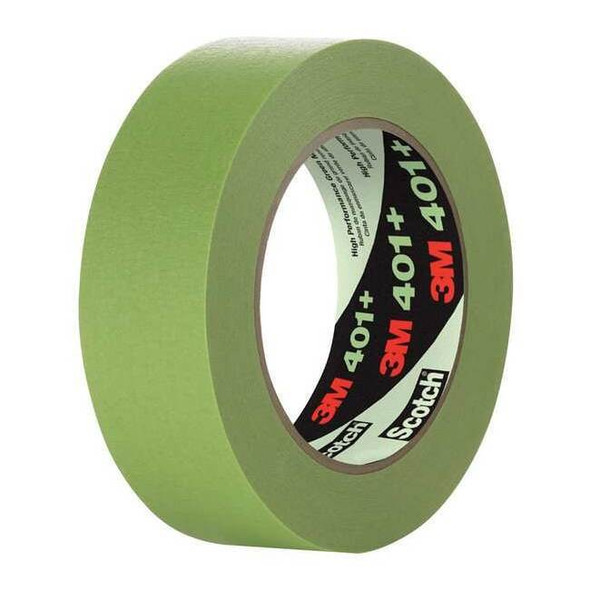 Painter's Tape, 18 mm W x 55 m L, 6.7 mil Thick, Green, Rubber Adhesive, 48 PK
