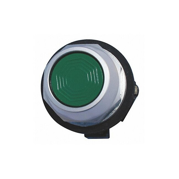 Eaton Flush Push Button,Green,Non-Illum,30mm HT8AAG
