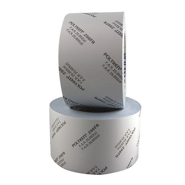 Polyken Duct Tape, White, 36 yd L, 2 in W 296FR