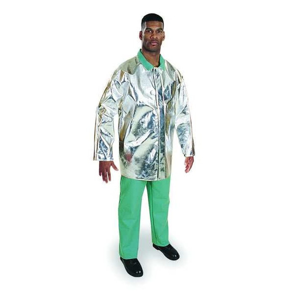 Steel Grip Aluminized Jacket, L, 19 oz Thermonol, Snaps Closure ATH 1136-35