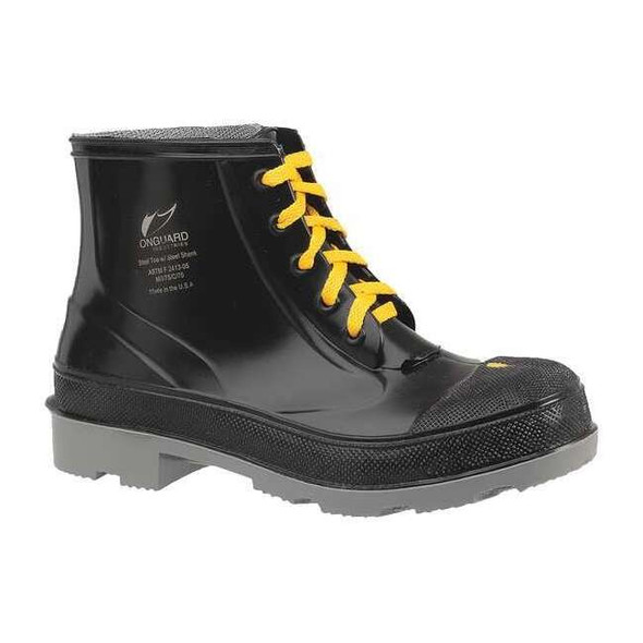 Dunlop Men's Dunlop Rubber Boot, Steel Toe, 6" Height, Black, 10 8610433