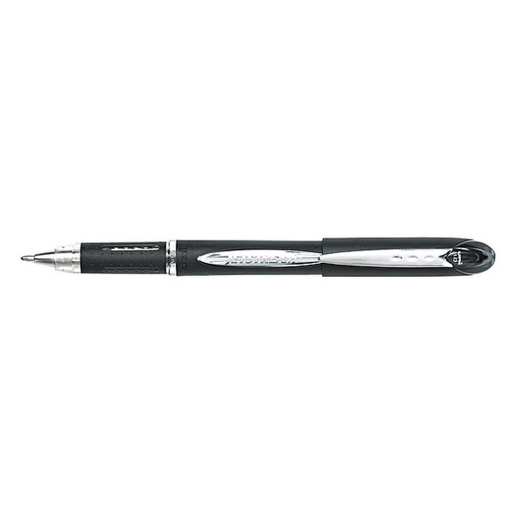 Uni-Ball Rollerball Pen, Stick, Medium 0.7 mm, Black PK12 40173