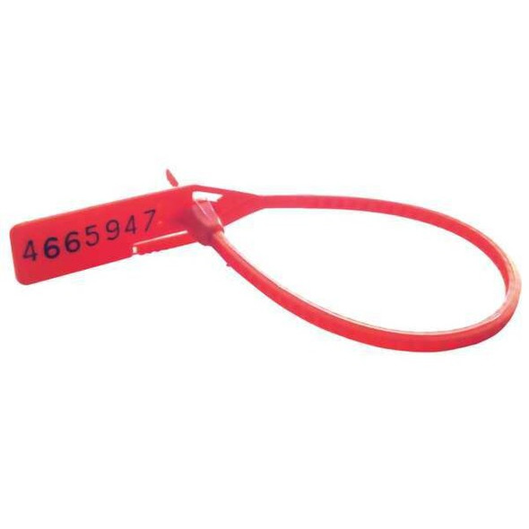 Cortech Cinch-up Locking Seal,Red,PK100 PCPTS857