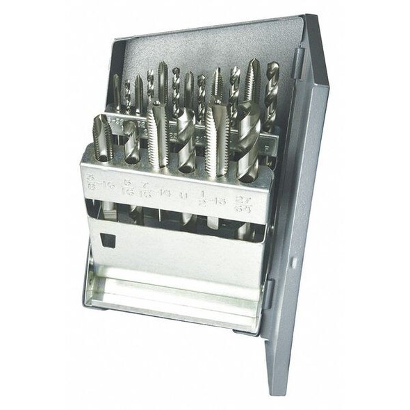 Greenfield Threading Drill/Tap Set,18pc,UNC 330085