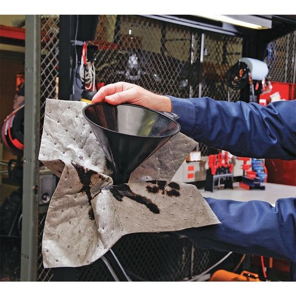 Spilltech Sorbent Pad, 10 gal, 15 in x 19 in, Universal, Gray, 50 PK GPD50H