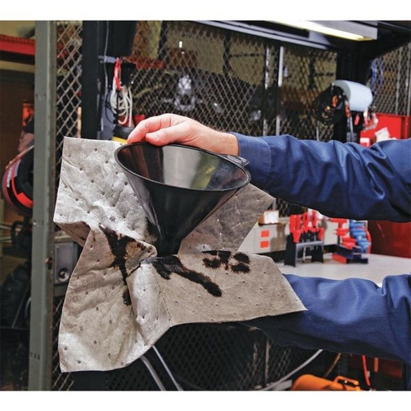 Spilltech Sorbent Pad, 10 gal, 15 in x 19 in, Universal, Gray, 50 PK GPD50H