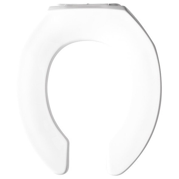 Bemis Toilet Seat Without Cover, Plastic, Elongated, White 2155CT-000