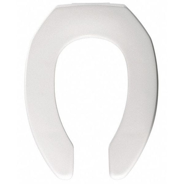 Bemis Toilet Seat Without Cover, Plastic, Elongated, White 2155CT-000