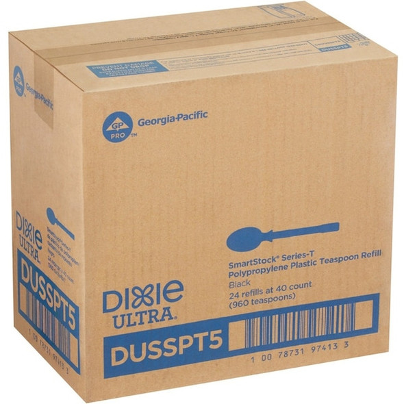 Dixie Spoon,Blk,Series T,,Med,DUSSPT5,PK960 DUSSPT5