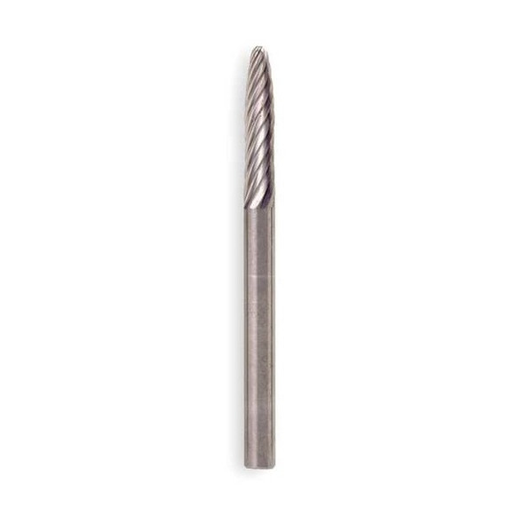 Widia Carbide Bur Aluminum Cut,Rnd Nose,1/2 M40546