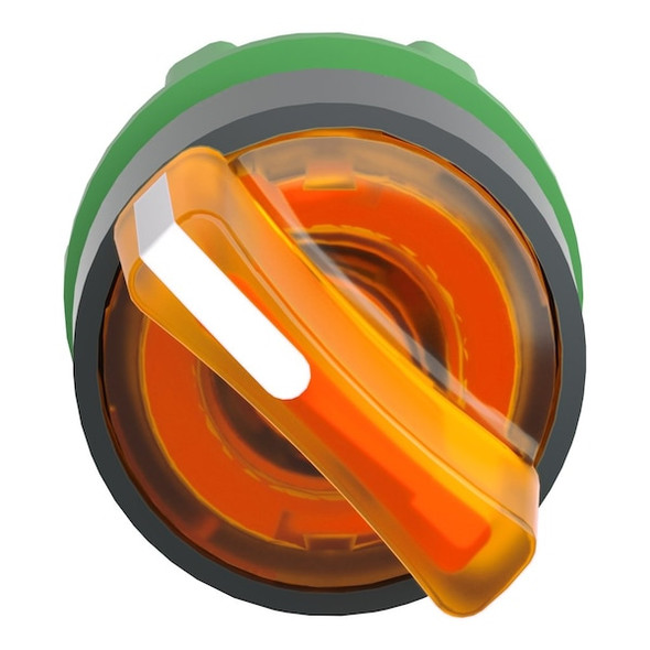 Schneider Electric Illum Selector Switch,2 Pos,22mm,Yellow ZB5AK1253