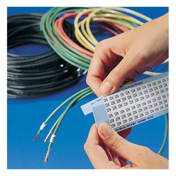 Brady Wire Marker,Preprintd,Self-Lamintng,PK25 SLF-1-33-PK