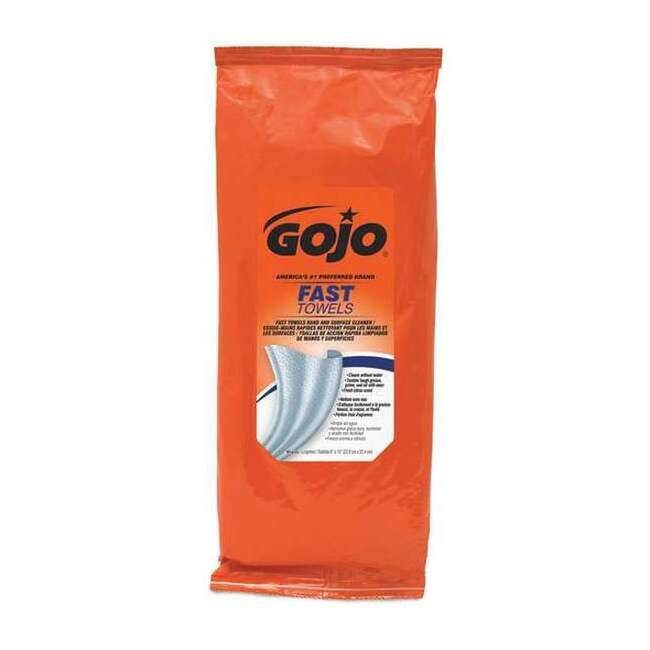Gojo Wet Towels, Citrus, 10 in Length, 9 in Width, PK6 6285-06