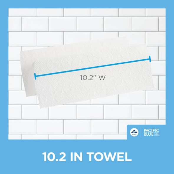 Pacific Blue Ultra Multifold Paper Towels, 1 Ply, 220 Sheets, White, 10 PK  20887