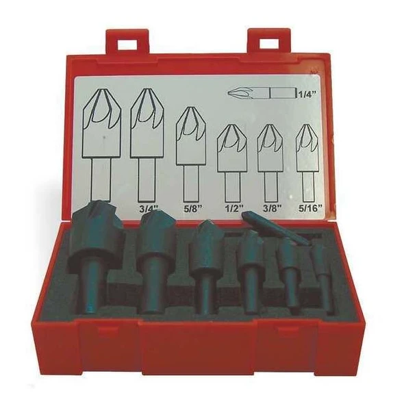 Keo 90 deg 6 Flute 7 piece Countersink Set CO 919-000-040