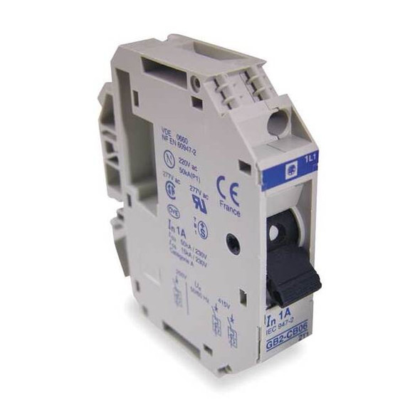 Motor Circuit Breaker, TESYS Series, 1A, 1 Pole, 250/277V AC, 50kA at 240V AC