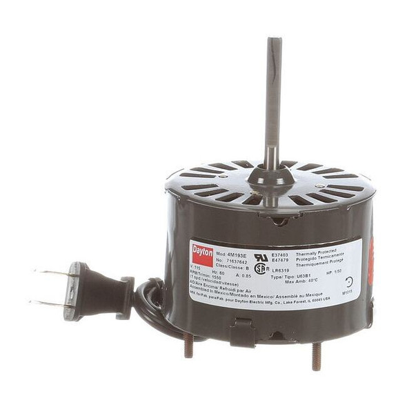 Dayton HVAC Motor,1/50 HP,1550 rpm,115V,3.3 71637642M